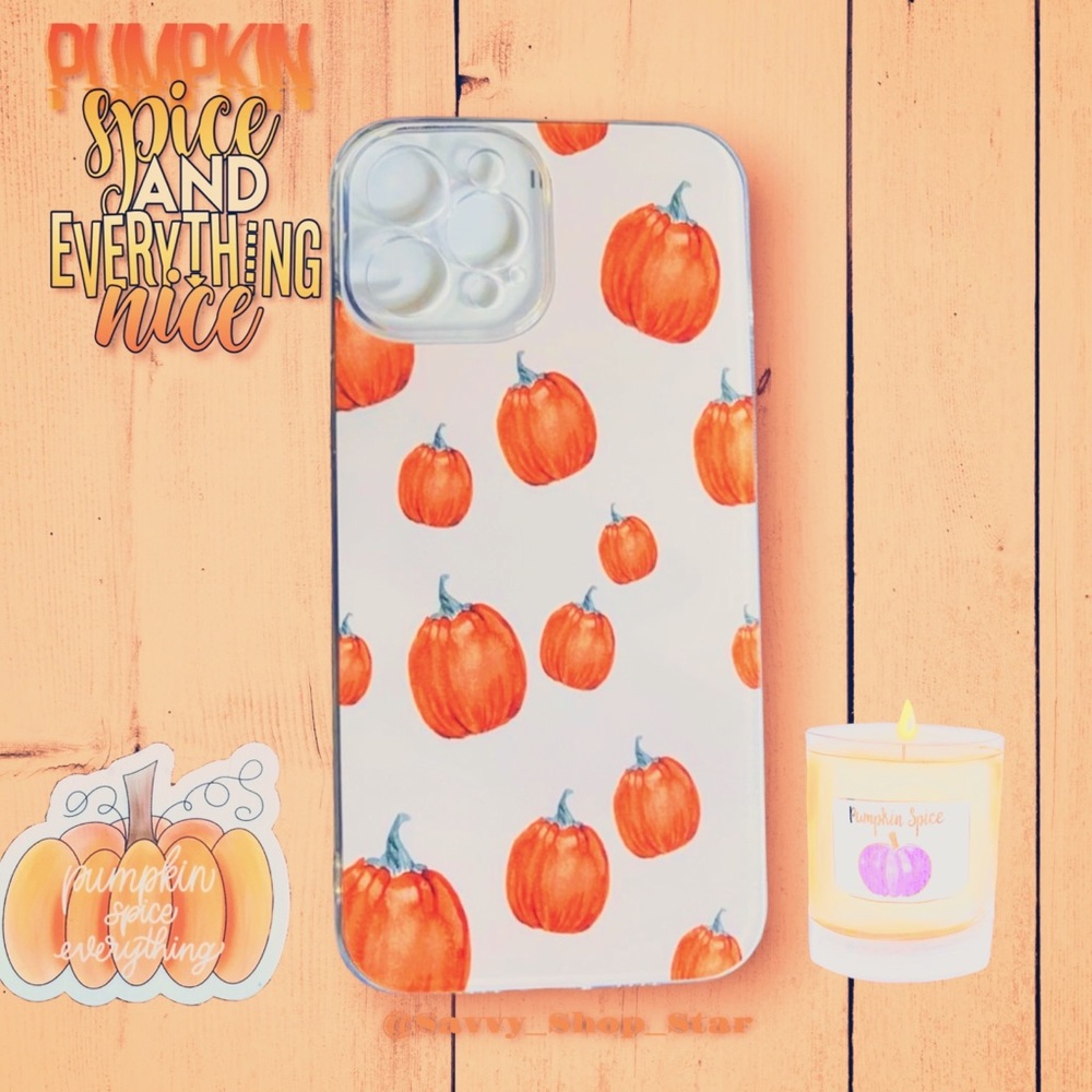 Painted PUMPKIN iPhone 12 & 12 Pro Max Case!